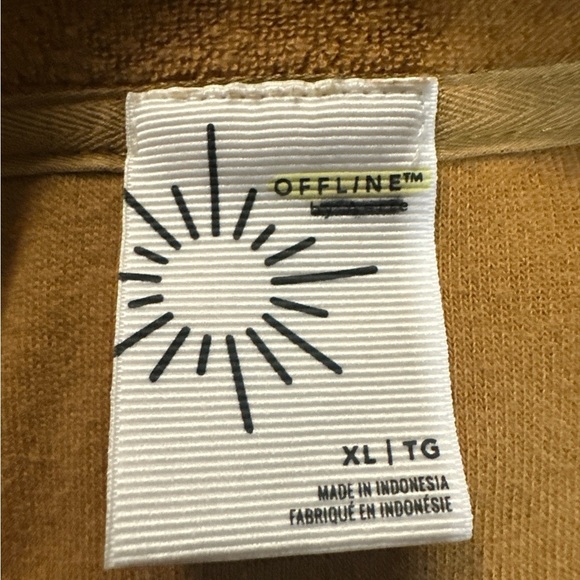 Aerie Offline Women's Gold Terry Quarter-Zip Sweatshirt - Picture 2 of 6